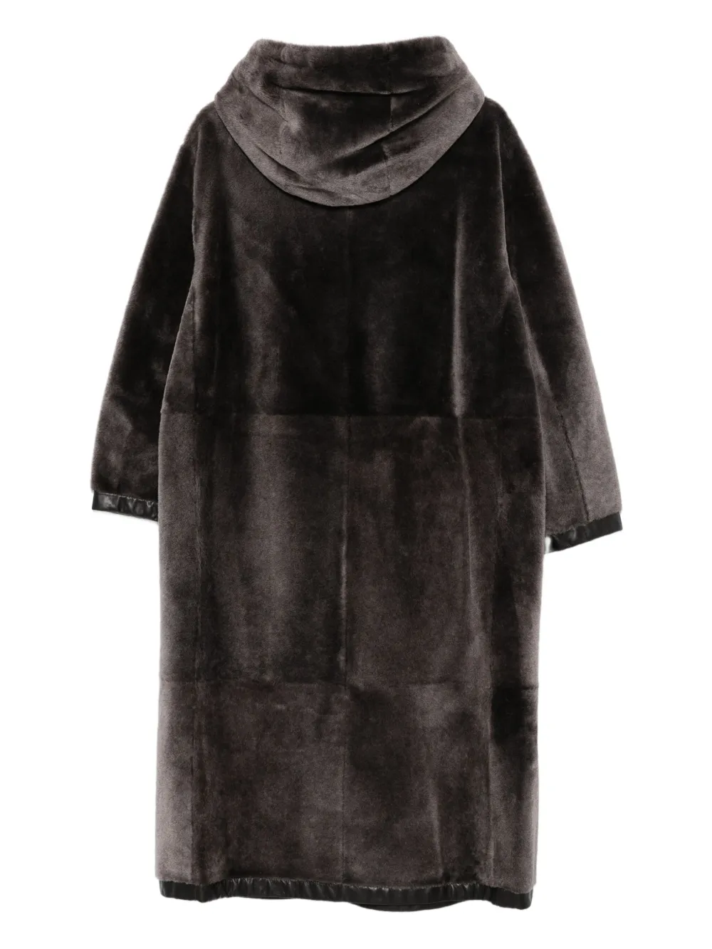 Giorgio Armani Jas met capuchon en zakken - Bruin