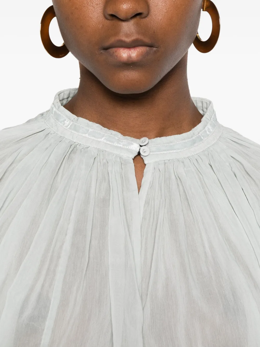 Forte Forte Pleated Top In Blue