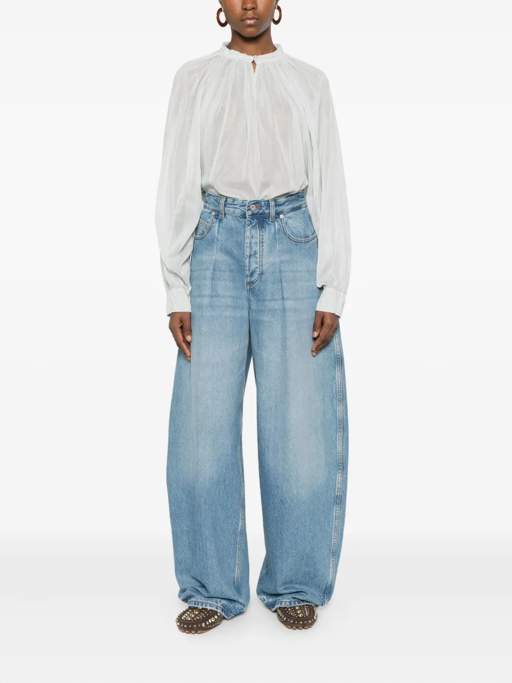 Forte Forte Pleated Top In Blue