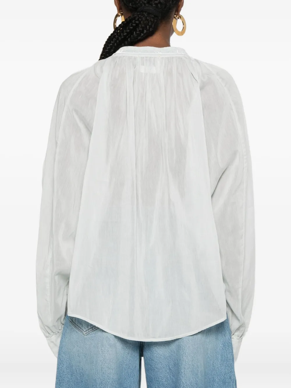 Forte Forte Pleated Top In Blue
