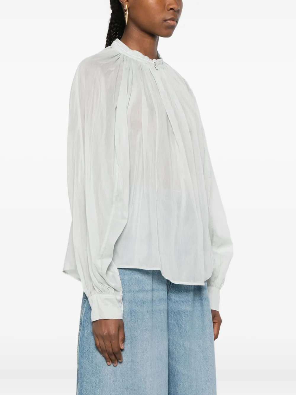 Forte Forte Pleated Top In Blue