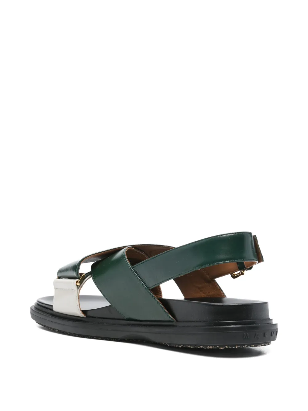 Marni Fussbett Crisscross Sandal In Multi