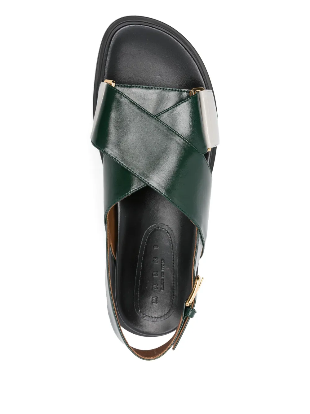 Marni Fussbett Crisscross Sandal In Multi