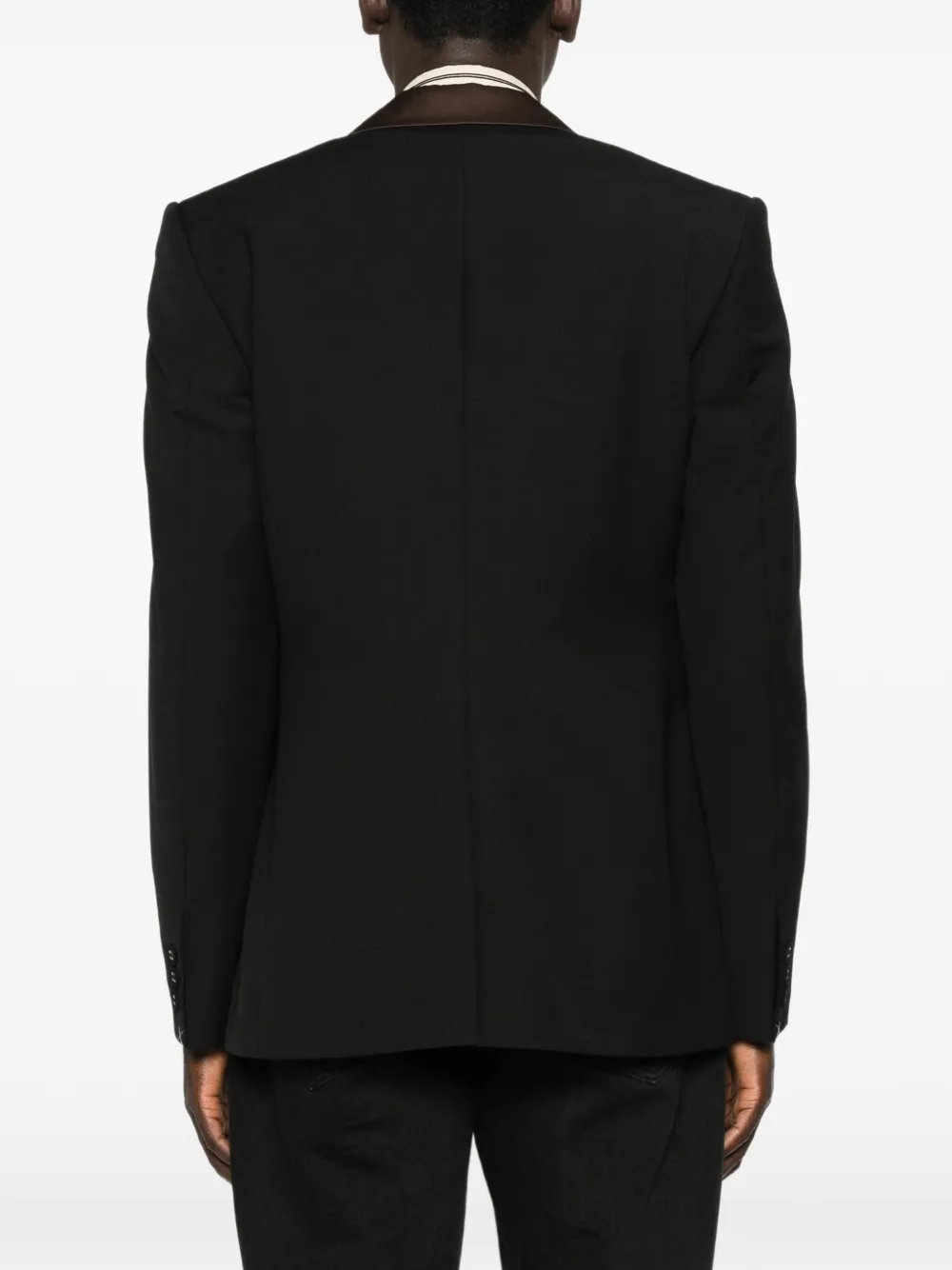 Wales Bonner Blazer met enkele rij knopen Zwart