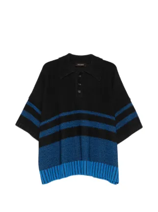 Wales Bonner ストライプ ニットトップ | ブルー | FARFETCH JP