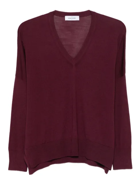 Gran Sasso V-neck wool sweater