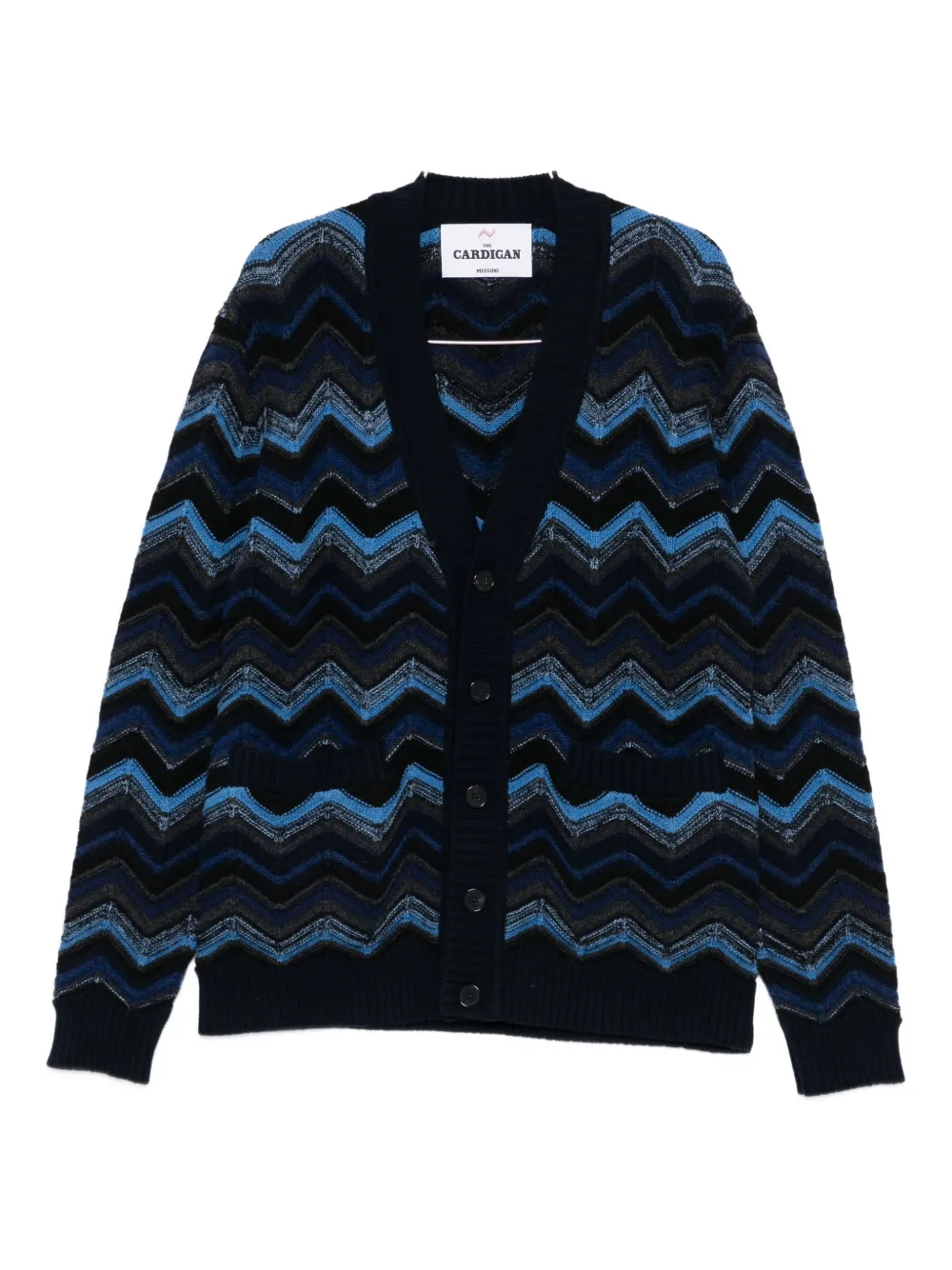 Missoni chevron-knit cardigan | Black | Image 1