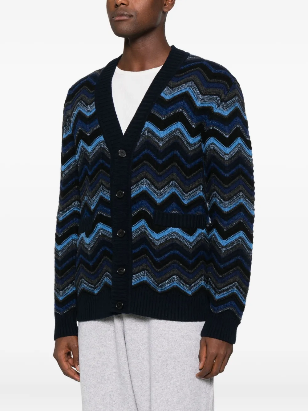 Missoni Vest met chevron-streep Zwart