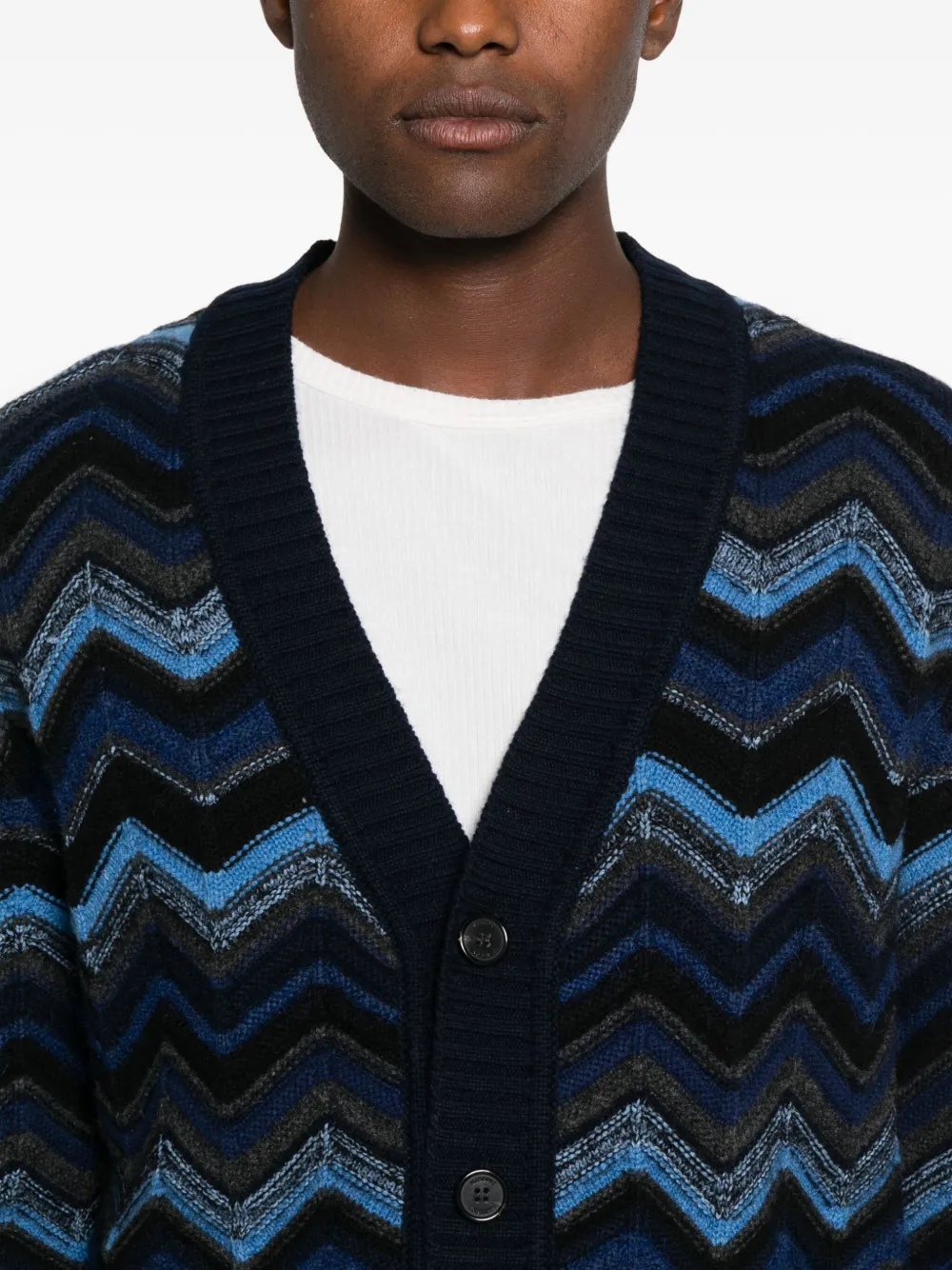 Missoni Vest met chevron-streep Zwart