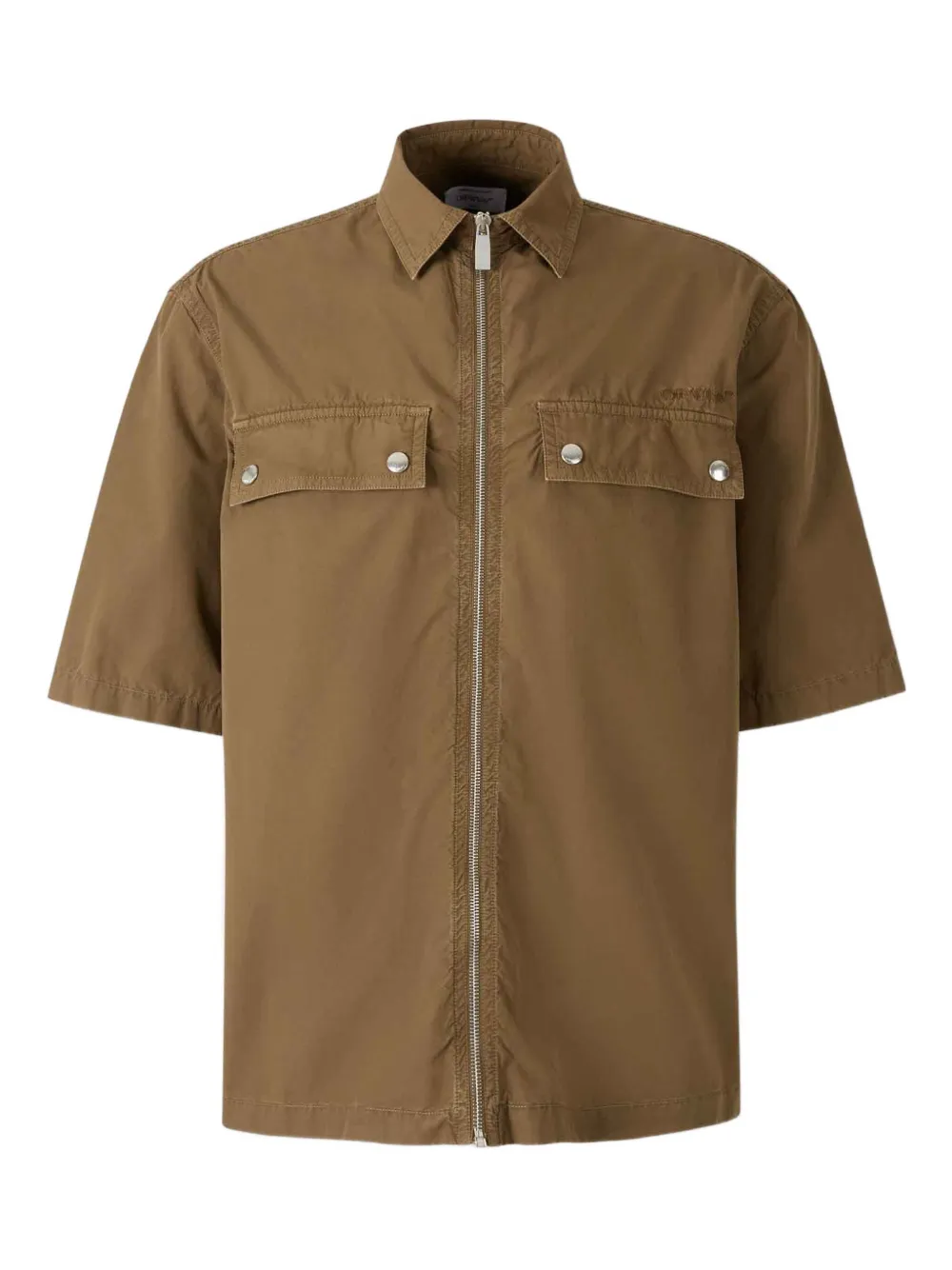 Off-White Bowling shirt jacket - ブラウン Off-White Bowling shirt jacket - ブラウン