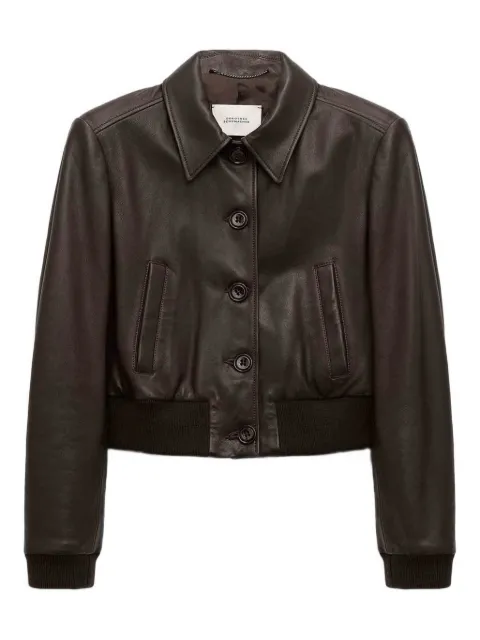 Dorothee Schumacher classic-collar leather jacket