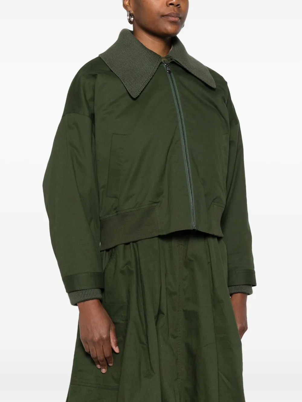Sea Bomberjacke Mit Klassischem Kragen In Green