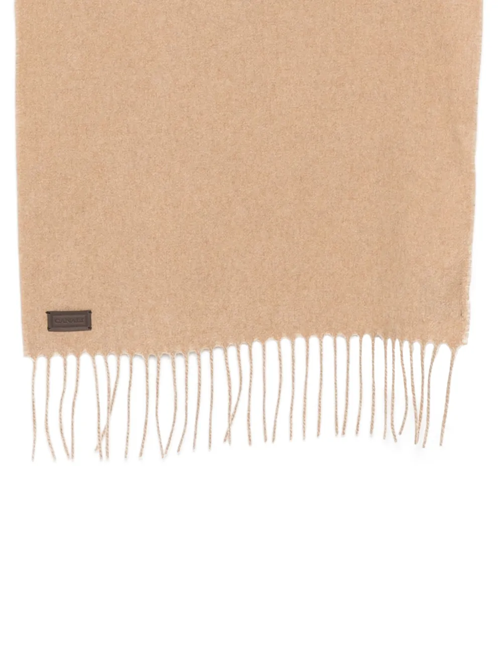 Canali Sjaal met franje - Beige