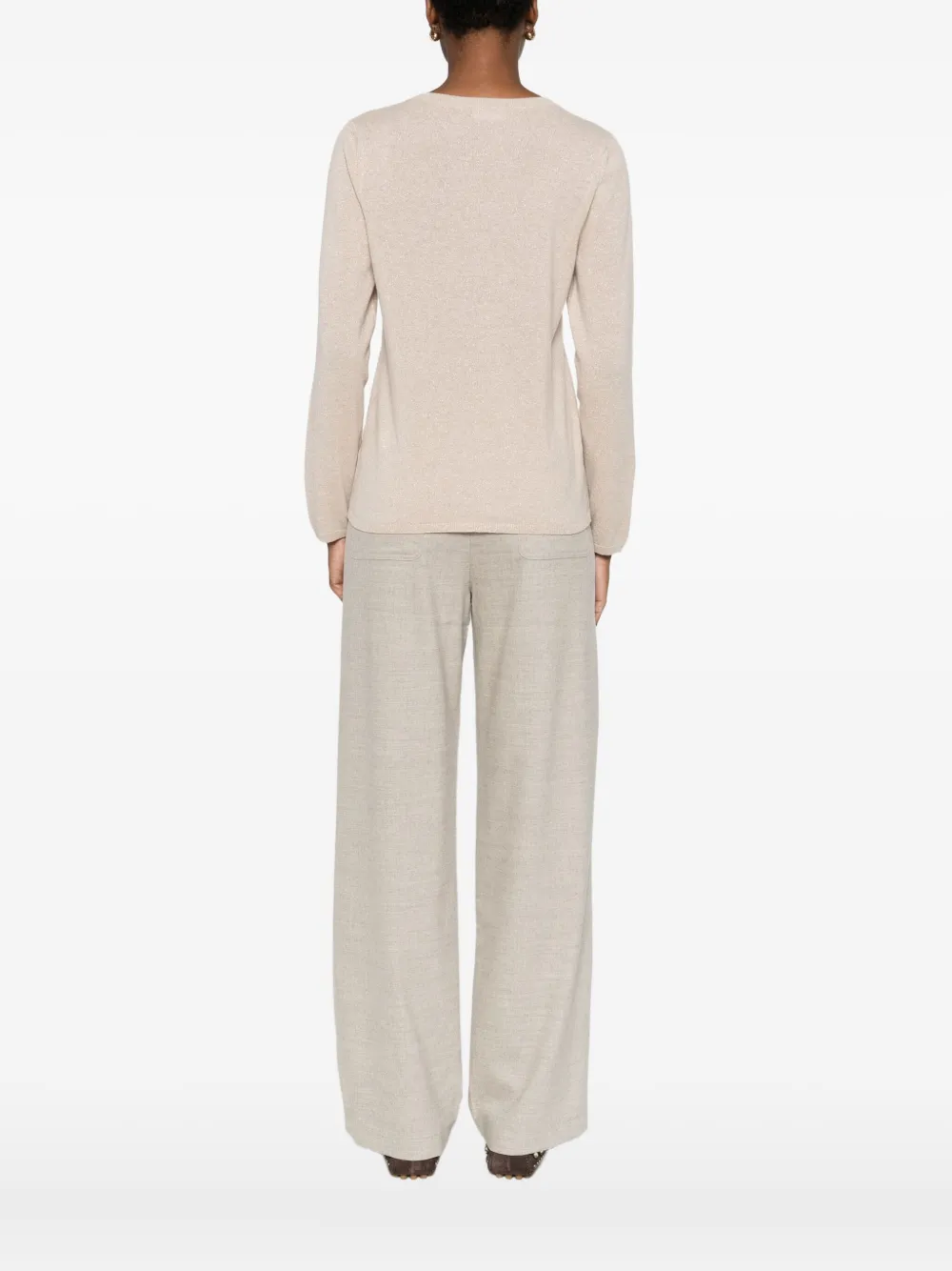 Gran Sasso Pullover Mit V-ausschnitt In Brown