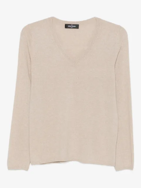 Gran Sasso sweater med V-hals
