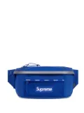 Supreme logo-patch belt bag - Blue