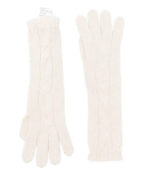 Gran Sasso guantes en tejido de ochos