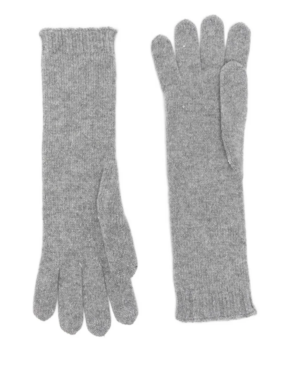 Gran Sasso cable-knit gloves - Grijs