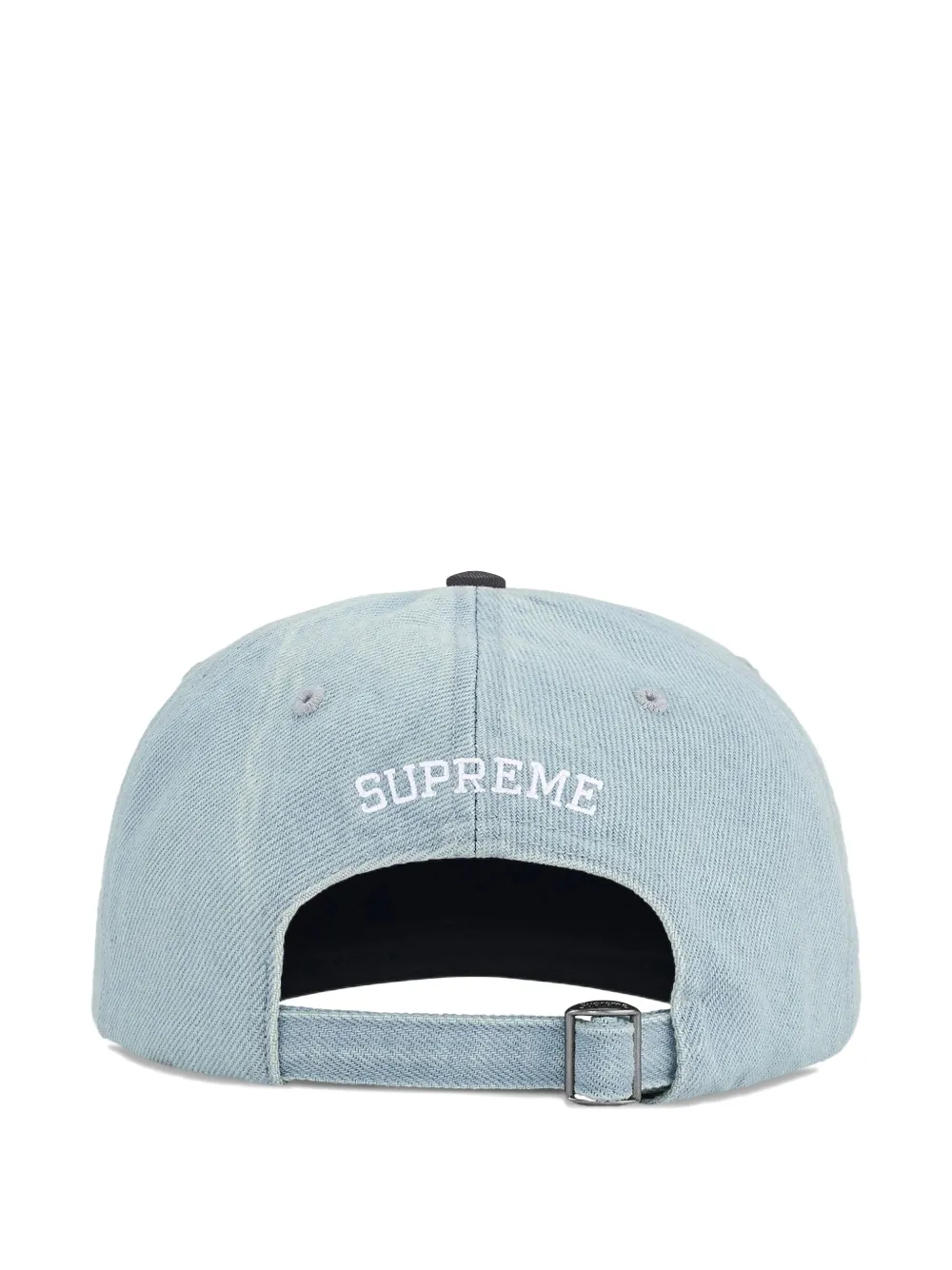 Supreme logo-embroidered cap - Blauw