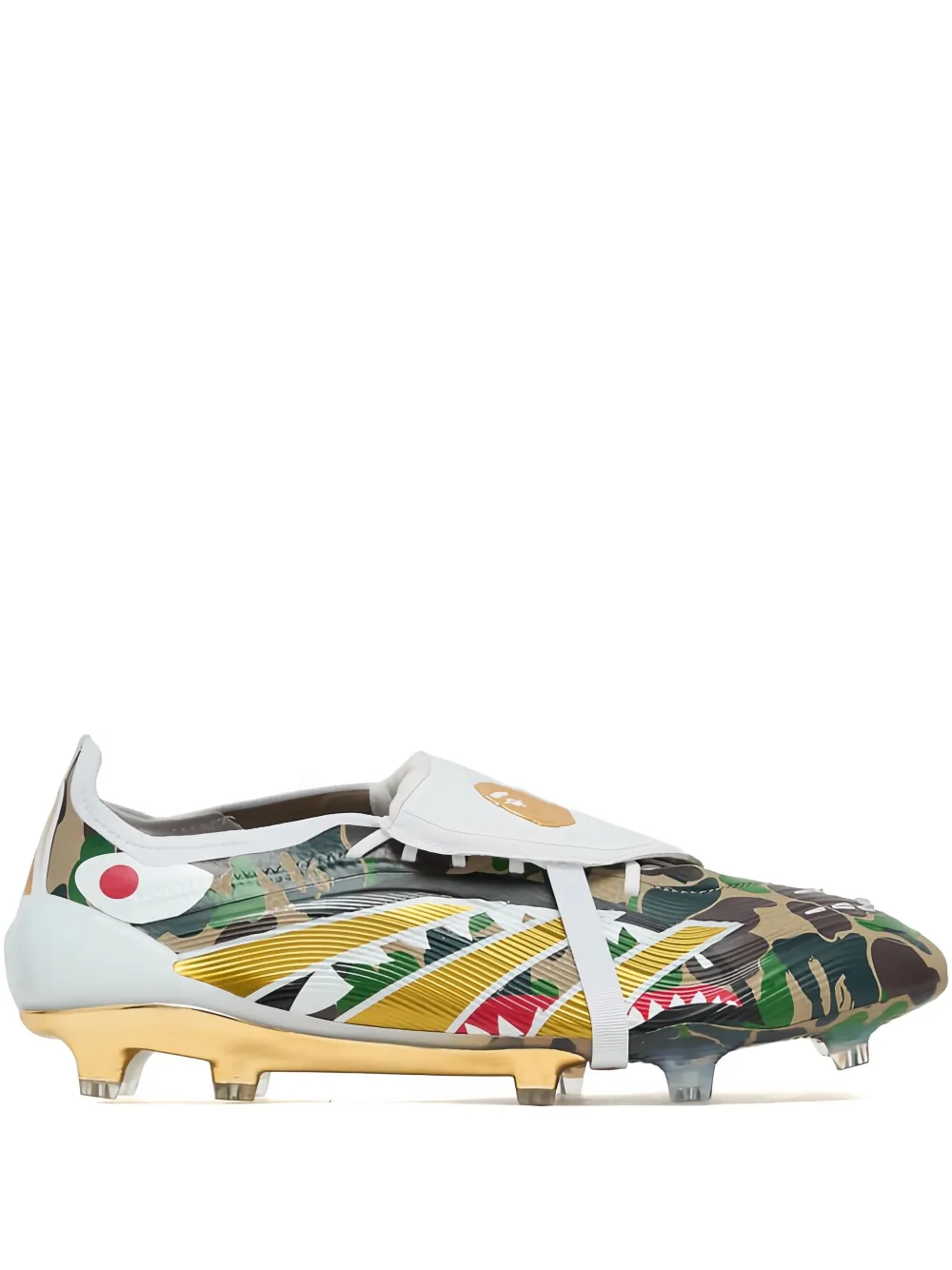 Adidas Originals X Bape Predator Elite "hemp/white" Sneakers In Multi