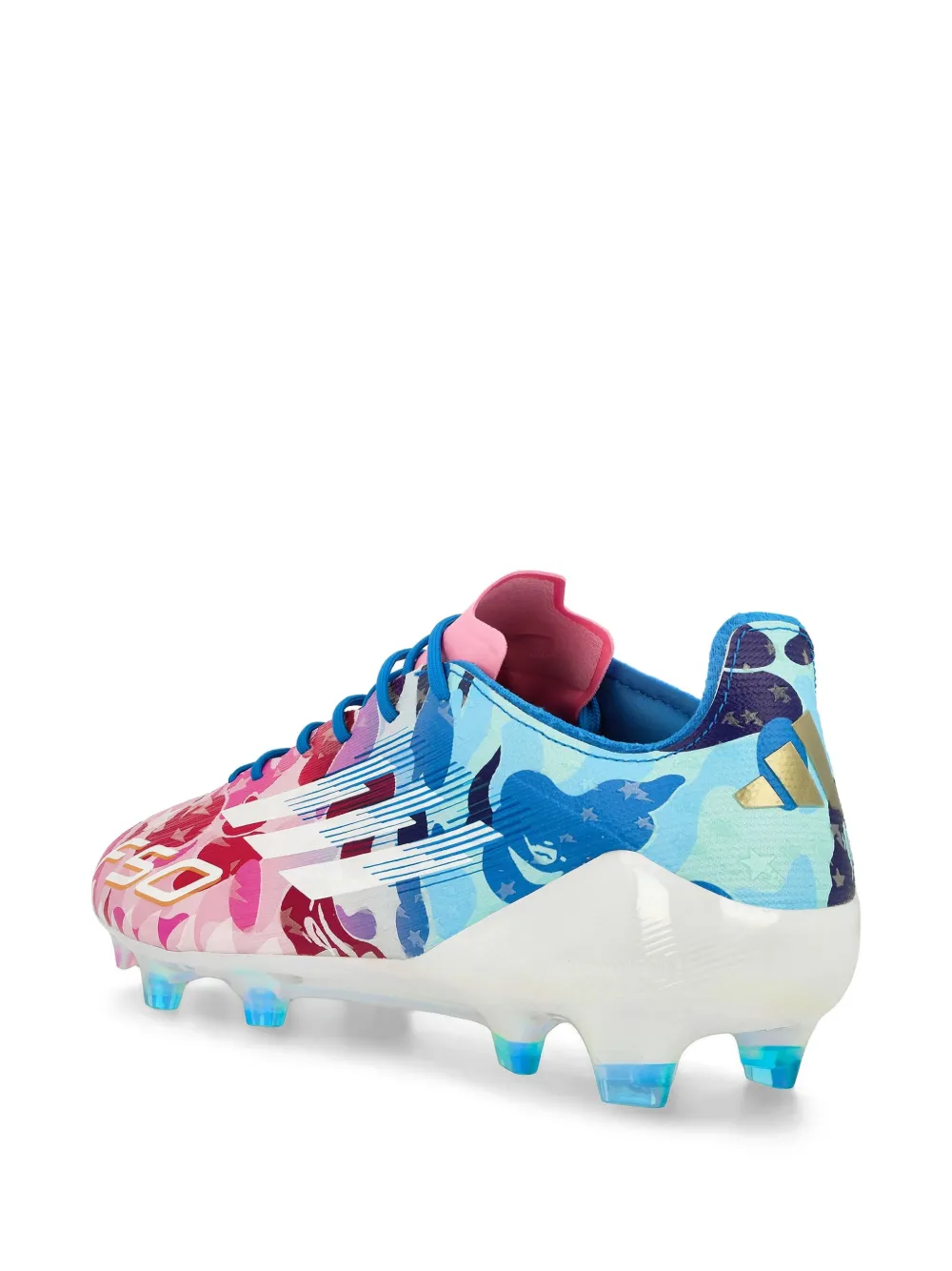 adidas x BAPE F50 Elite "Clear Pink Cloud White" sneakers Wit