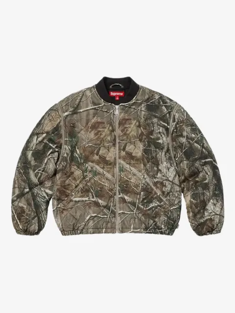 Supreme chamarra bomber con cierre