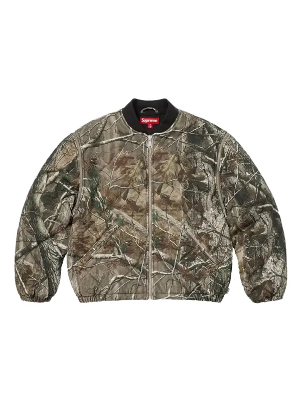激安 Supreme Zip-Off Sleeve Quilted Bomber Supreme Zip-Off Sleeve Quilted Bomber Jacket Realtree AP Camo