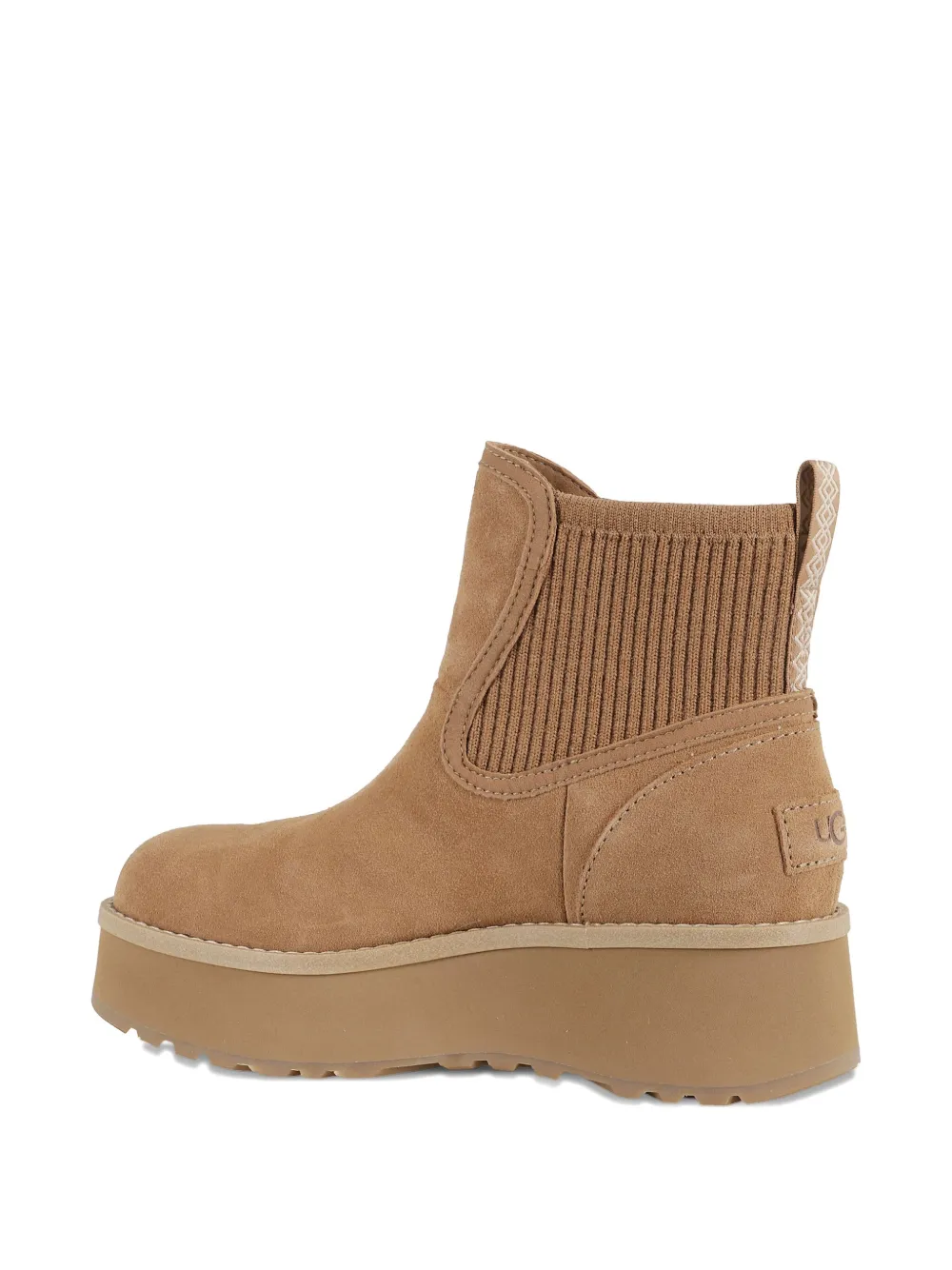 UGG 20 mm geribbelde laarzen met plateauzool Bruin