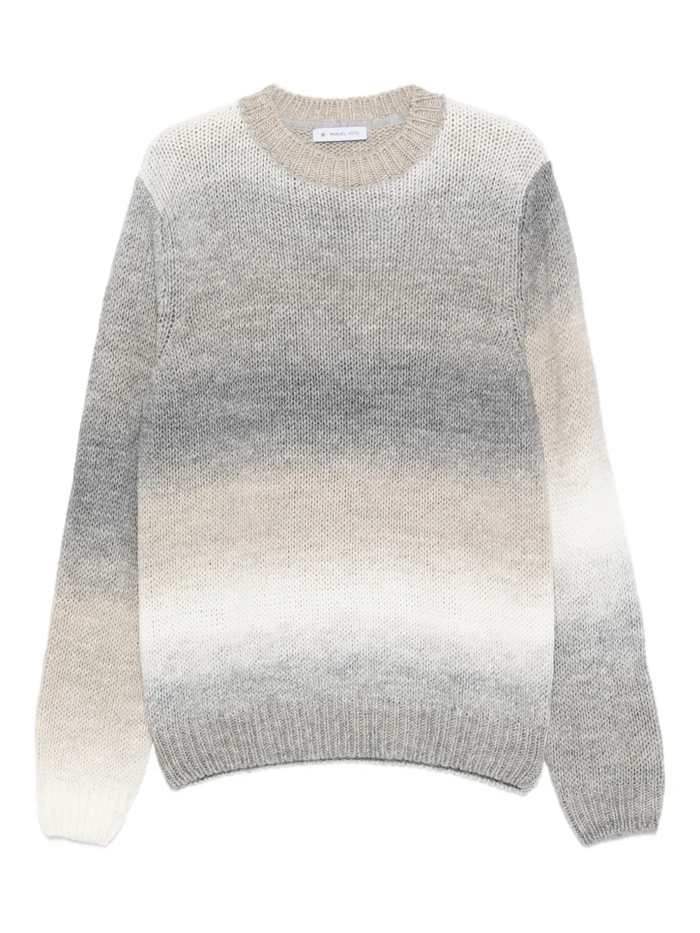 Manuel Ritz pull à effet dégradé | gris | Image 1