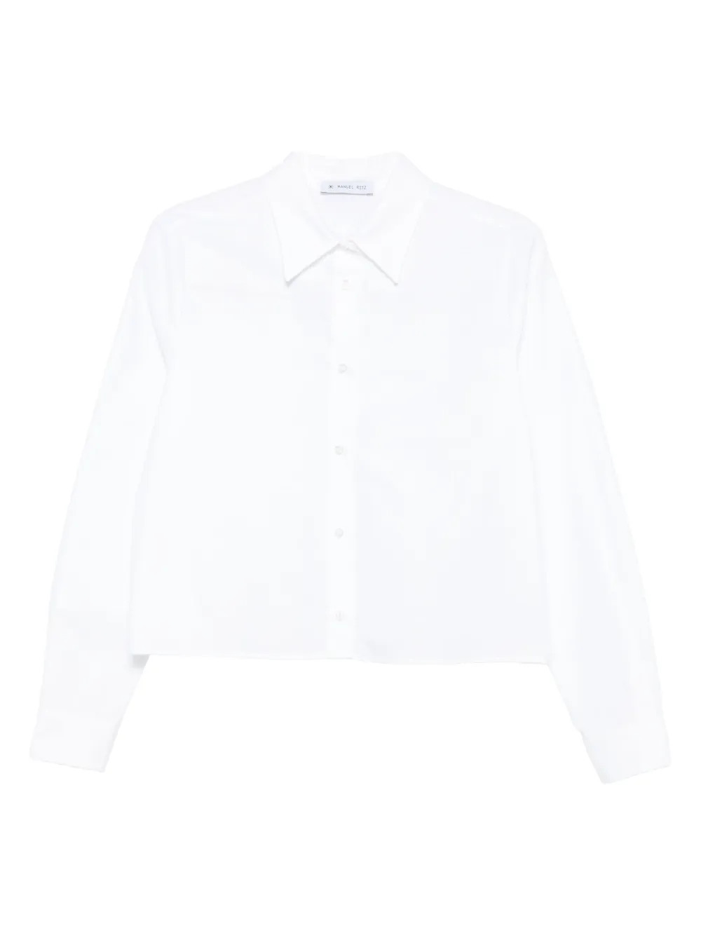 Manuel Ritz Camicia Oxford crop - Bianco