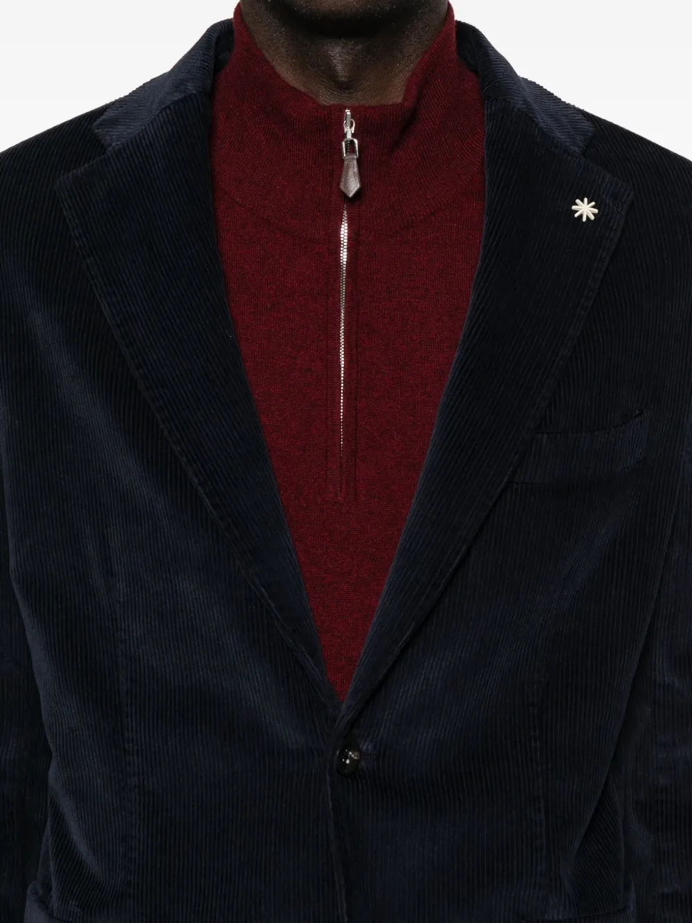 Manuel Ritz Single-breasted Blazer In Blue