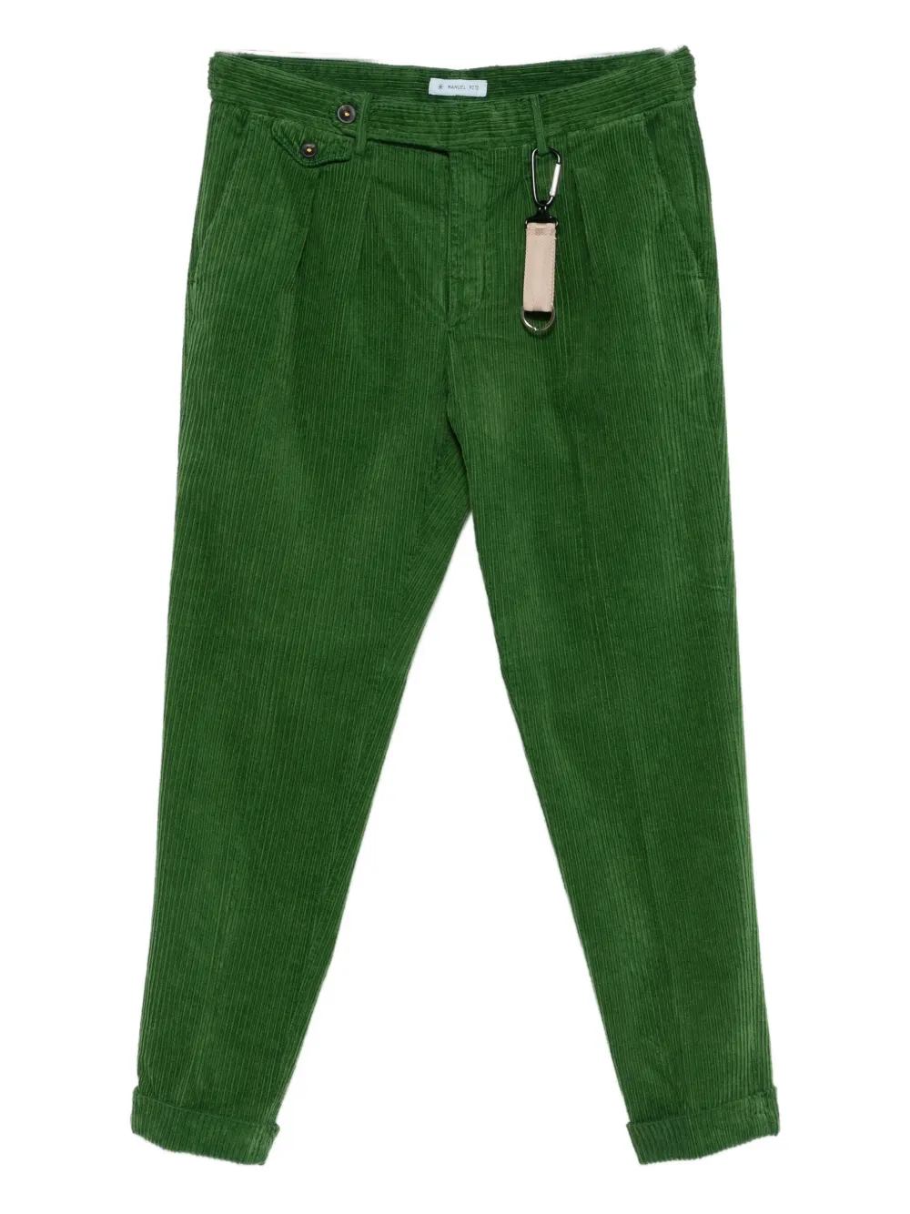 Manuel Ritz pleated tapered trousers | Green | Image 1
