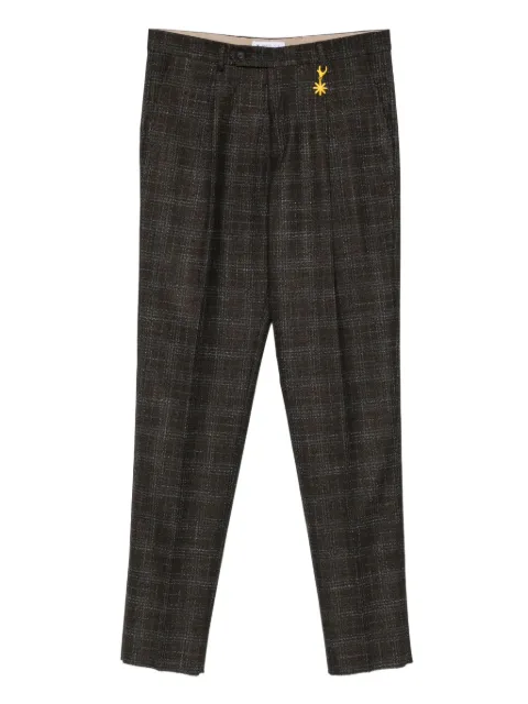 Manuel Ritz pantalon droit à design plissé