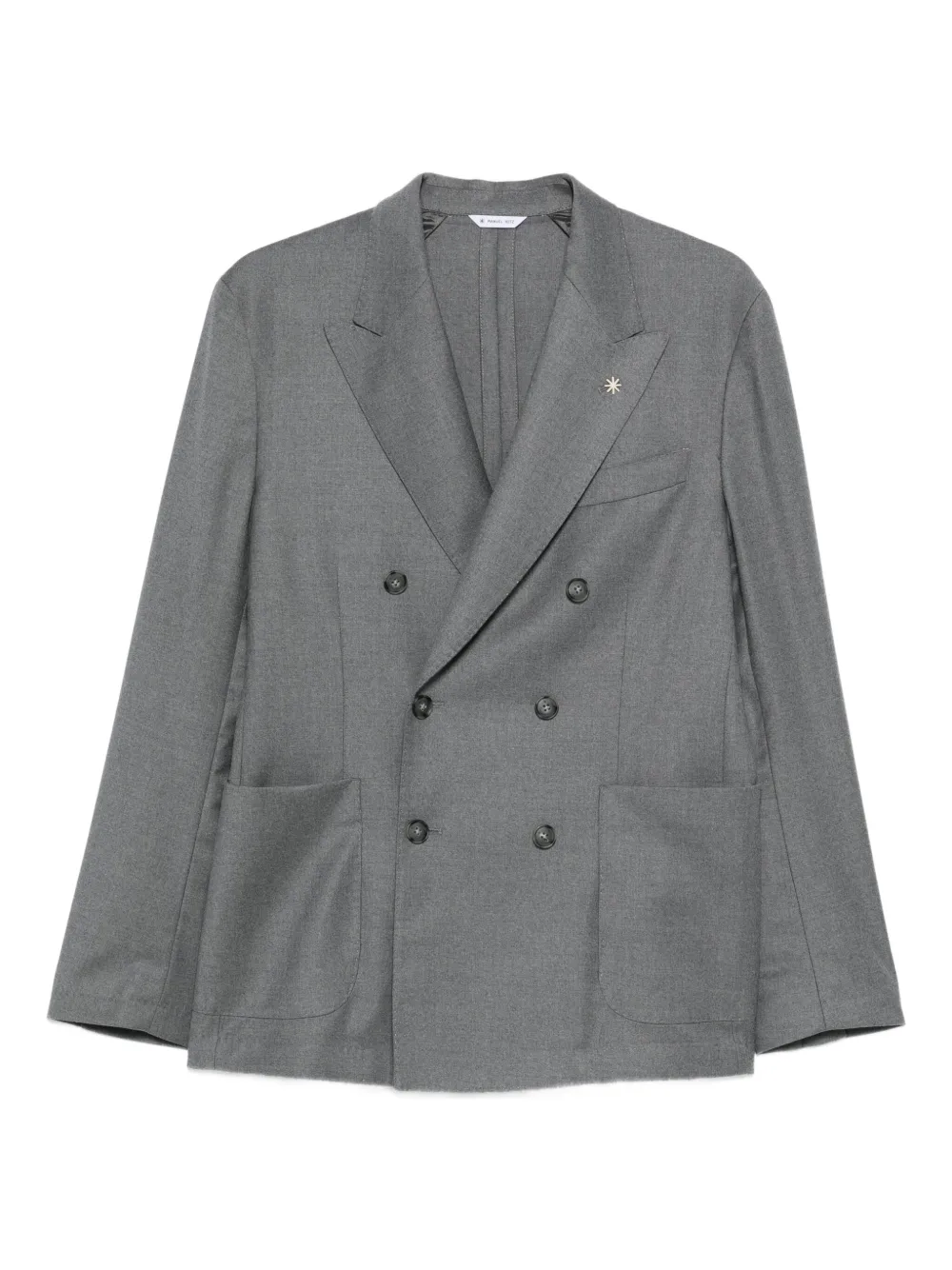 Manuel Ritz double-breasted blazer | Grey | Image 1