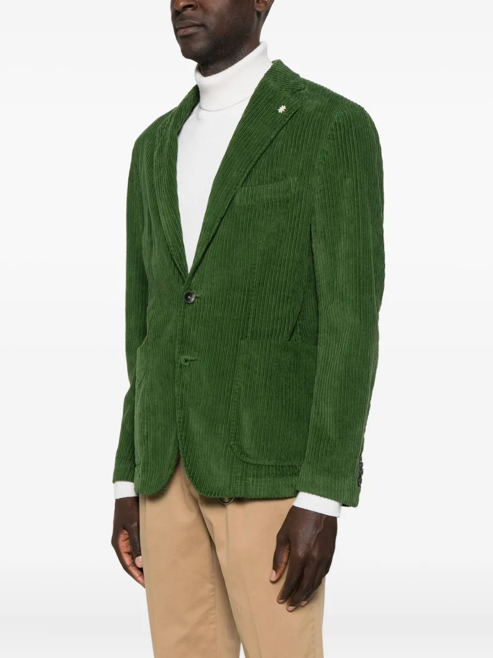 Manuel Ritz Corduroy Blazer In Green