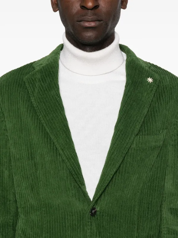 Manuel Ritz Corduroy Blazer Green FARFETCH IN