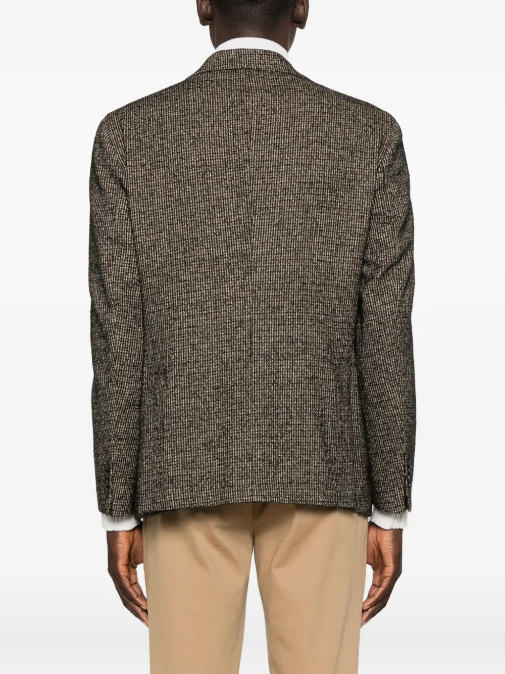 Manuel Ritz Single-breasted Blazer In Brown