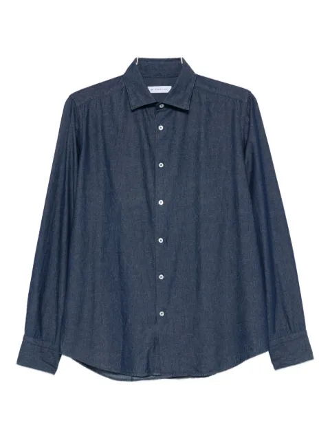Manuel Ritz washed cotton-chambray shirt