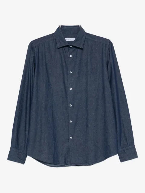Manuel Ritz washed cotton-chambray shirt