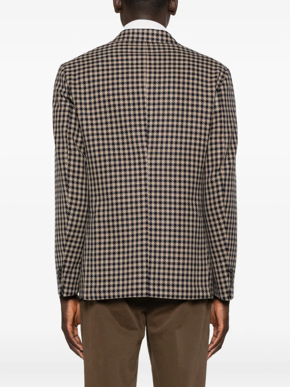 Manuel Ritz Geruite blazer Bruin