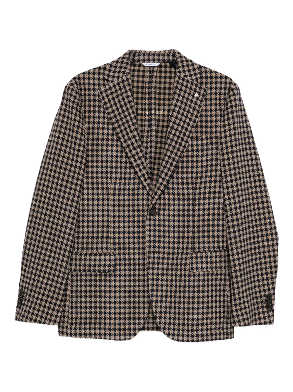 Manuel Ritz checked blazer | Brown | Image 1