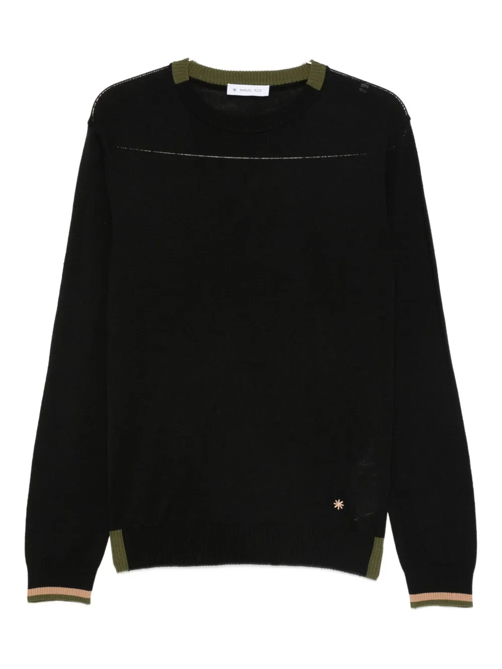Manuel Ritz contrasting-trim sweater | Black | Image 1