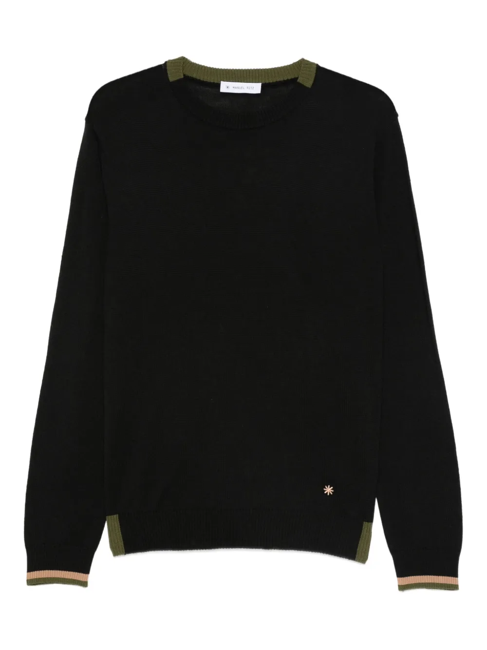 Manuel Ritz contrasting-trim sweater | Black | Image 1