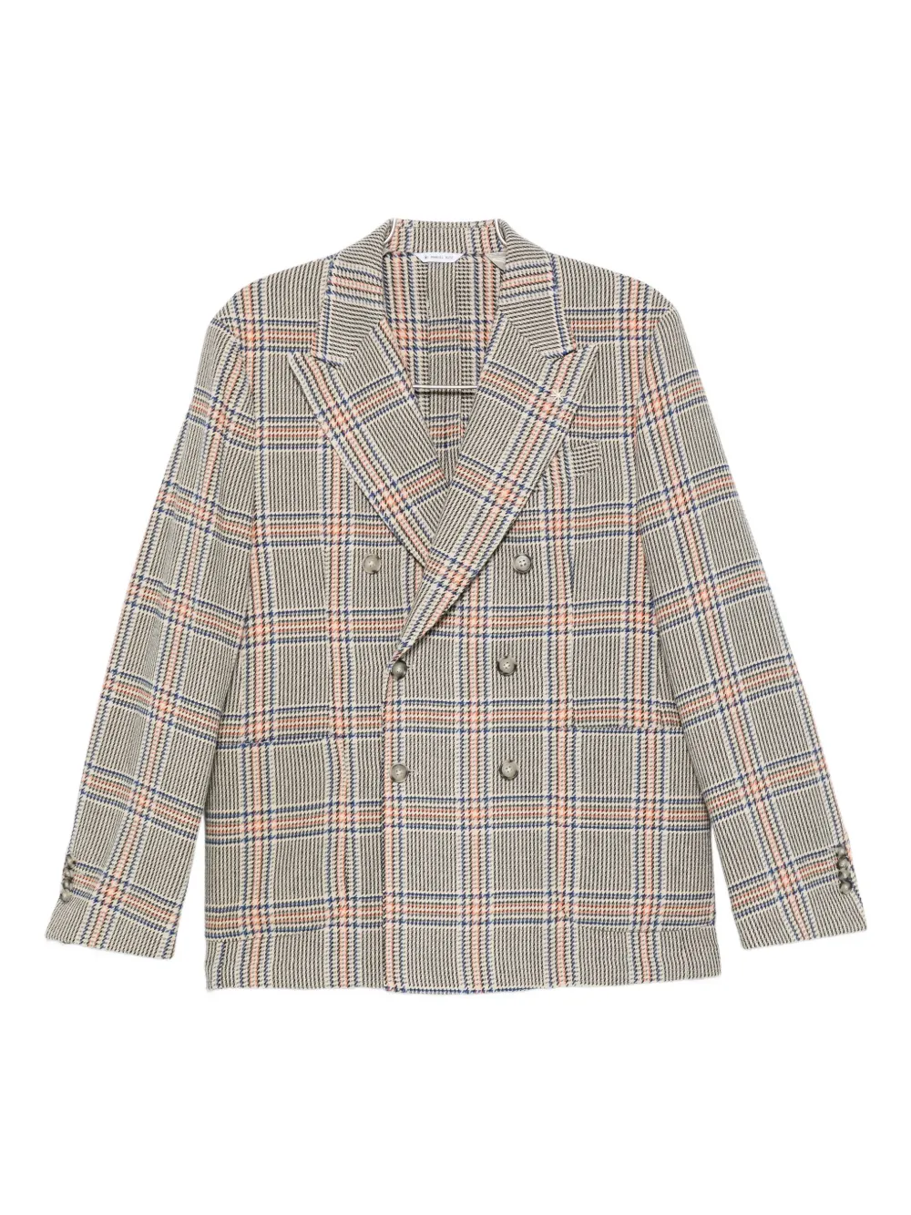 Manuel Ritz Double-breasted Blazer In Neutral