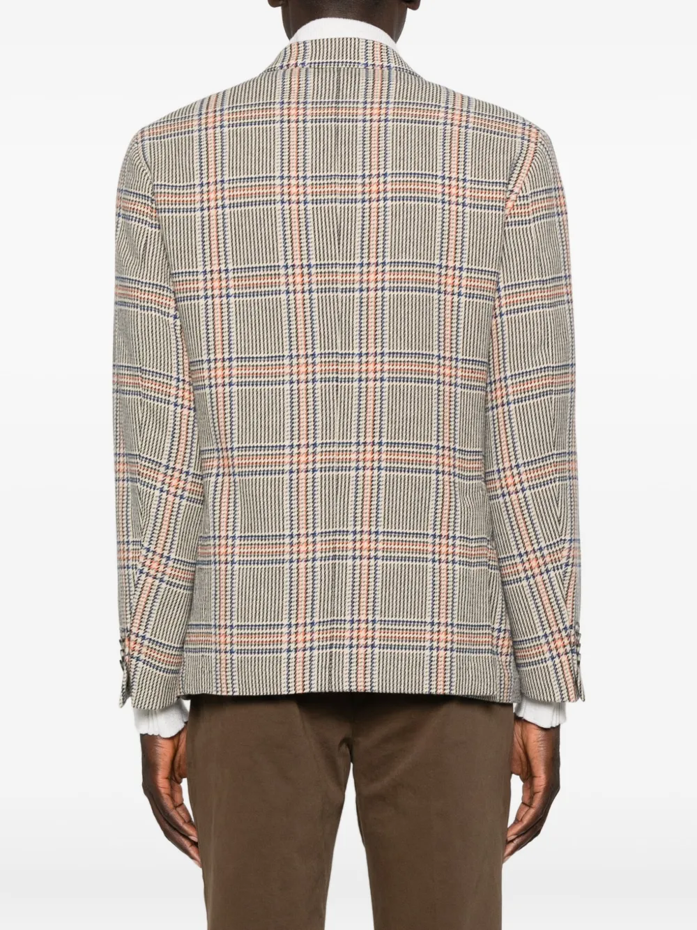 Manuel Ritz Double-breasted Blazer In Neutral