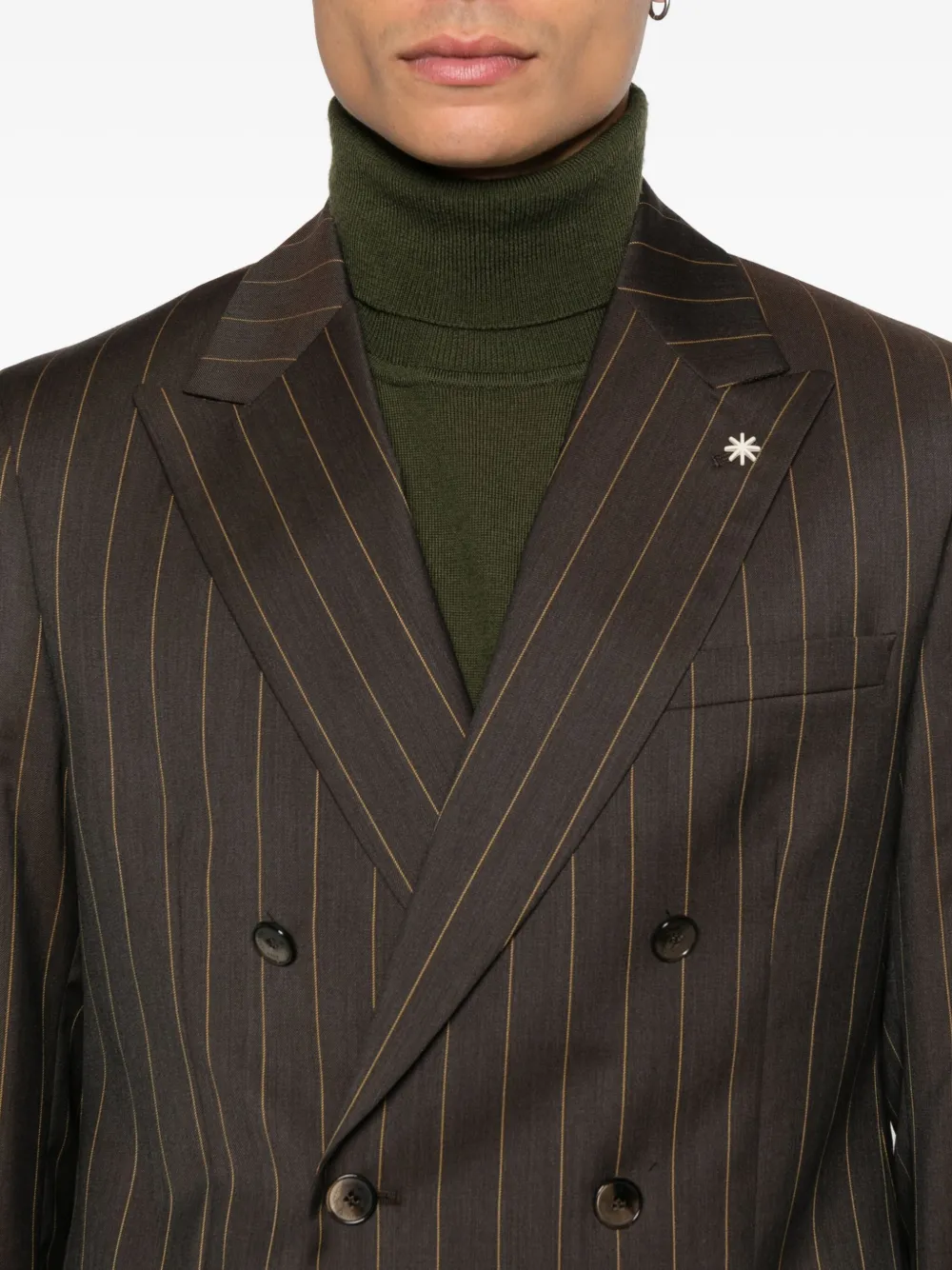 Manuel Ritz Pak met krijtstreep Bruin