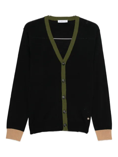 Manuel Ritz contrast-trim wool-blend cardigan