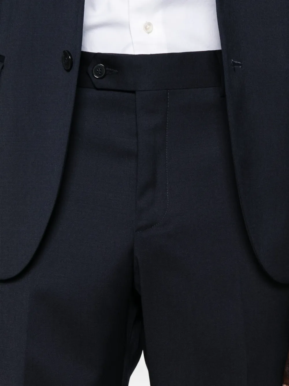Manuel Ritz Stretch-wool Single-breasted Suit In Blue