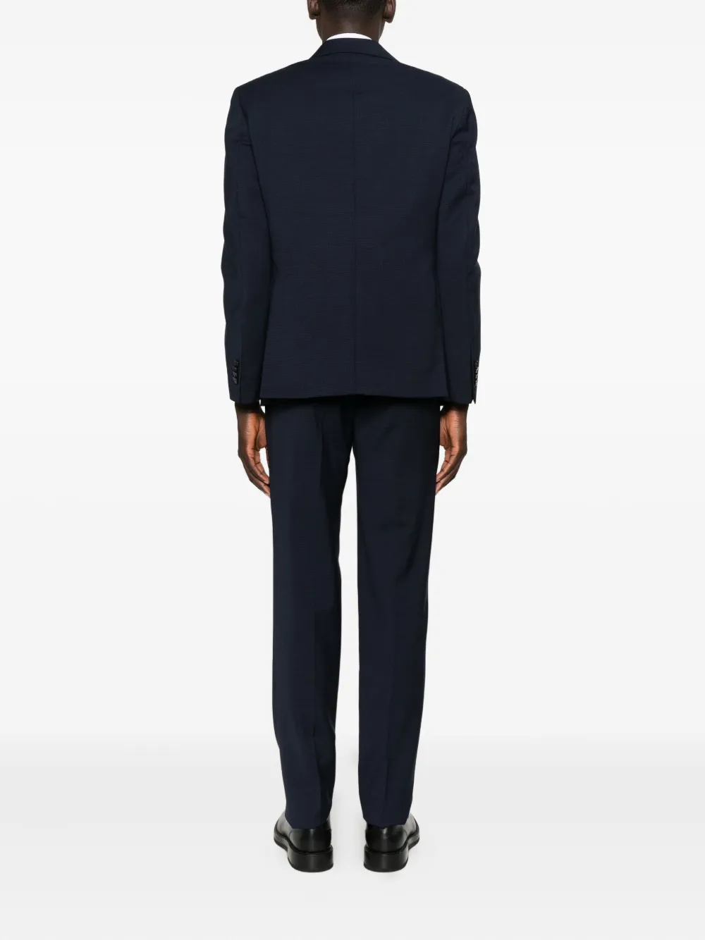 Manuel Ritz Wool Single-breasted Suit In Black