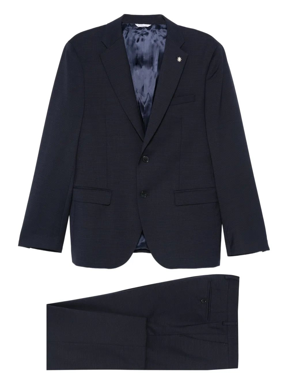 Manuel Ritz wool single-breasted suit | Blue | Image 1